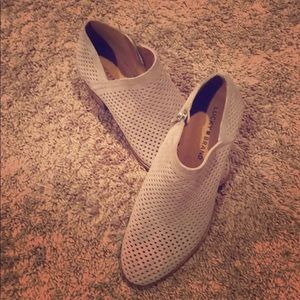 Lucky Brand Ankle Bootie - Suede - Taupe - NEW